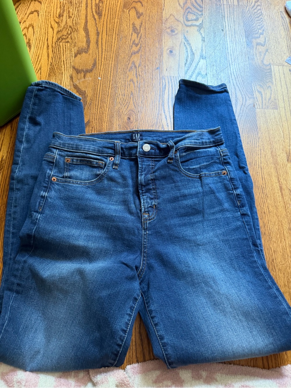 GAP Women's Dark Blue Skinny Stretch Jeans